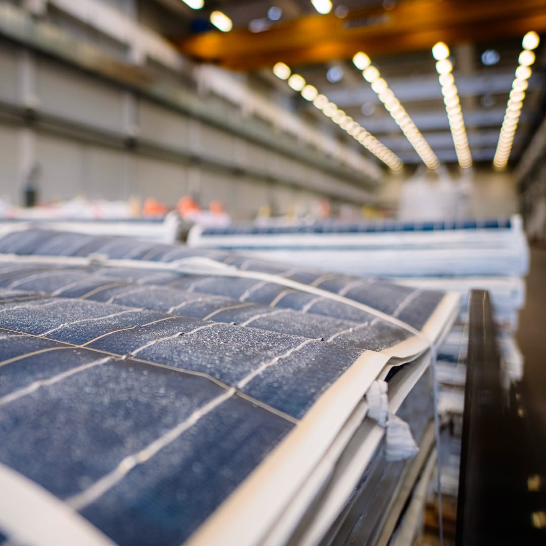 Solar Materials Solarmodule im Solarpark